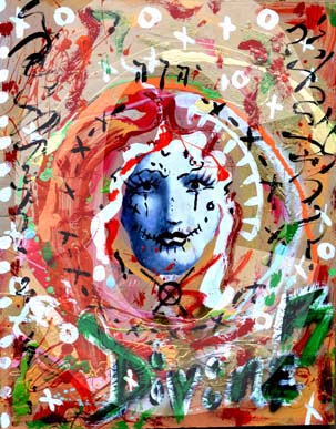 street-urban-art-original-paintings-for-sale-graffiti-tattoo-day-of-the-dead-makeup-grace-divine-skull-religious-parody-