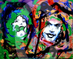 street-urban-art-original-paintings-for-sale-graffiti-tattoo-day-of-the-dead-makeup-grace-divine-skull-religious-parody-