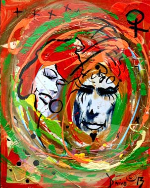 street-urban-art-original-paintings-for-sale-graffiti-tattoo-day-of-the-dead-makeup-grace-divine-skull-religious-parody-