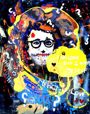 street-urban-art-original-paintings-for-sale-graffiti-tattoo-day-of-the-dead-makeup-grace-divine-skull-religious-parody-