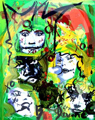 street-urban-art-original-paintings-for-sale-graffiti-tattoo-day-of-the-dead-makeup-grace-divine-skull-religious-parody-