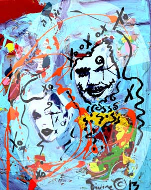 street-urban-art-original-paintings-for-sale-graffiti-tattoo-day-of-the-dead-makeup-grace-divine-skull-religious-parody-