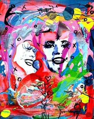 street-urban-art-original-paintings-for-sale-graffiti-tattoo-day-of-the-dead-makeup-grace-divine-skull-religious-parody-