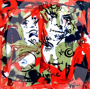 street-urban-art-original-paintings-for-sale-graffiti-tattoo-day-of-the-dead-makeup-grace-divine-skull-religious-parody-