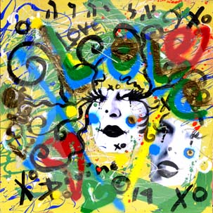 street-urban-art-original-paintings-for-sale-graffiti-tattoo-day-of-the-dead-makeup-grace-divine-skull-religious-parody-