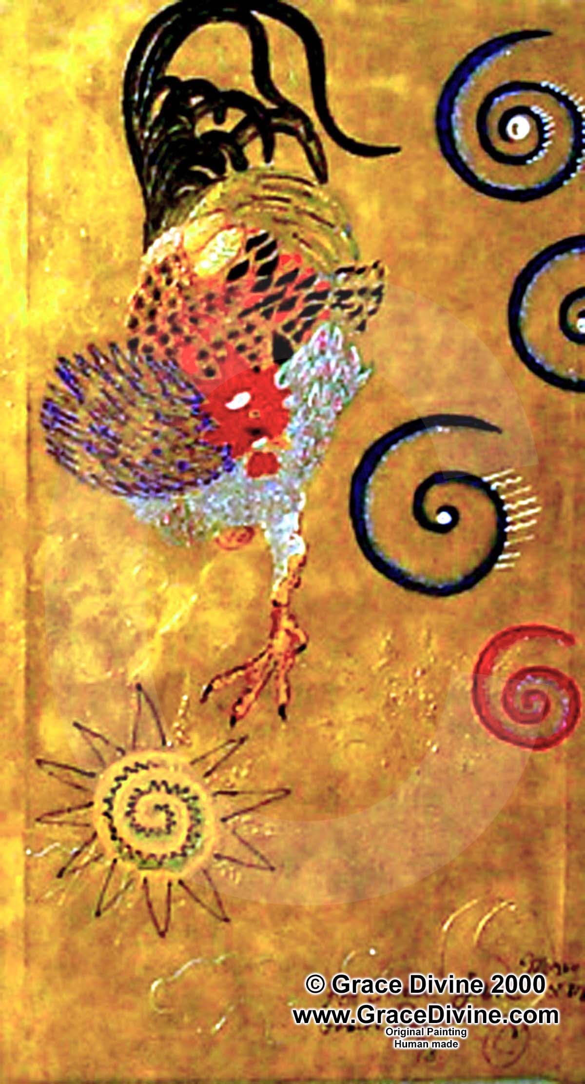 asian art,oriental art,chinese art,paintings china,fine art for ,orient art,cat,leopard,chicken,rooster,horse,goldfish,land