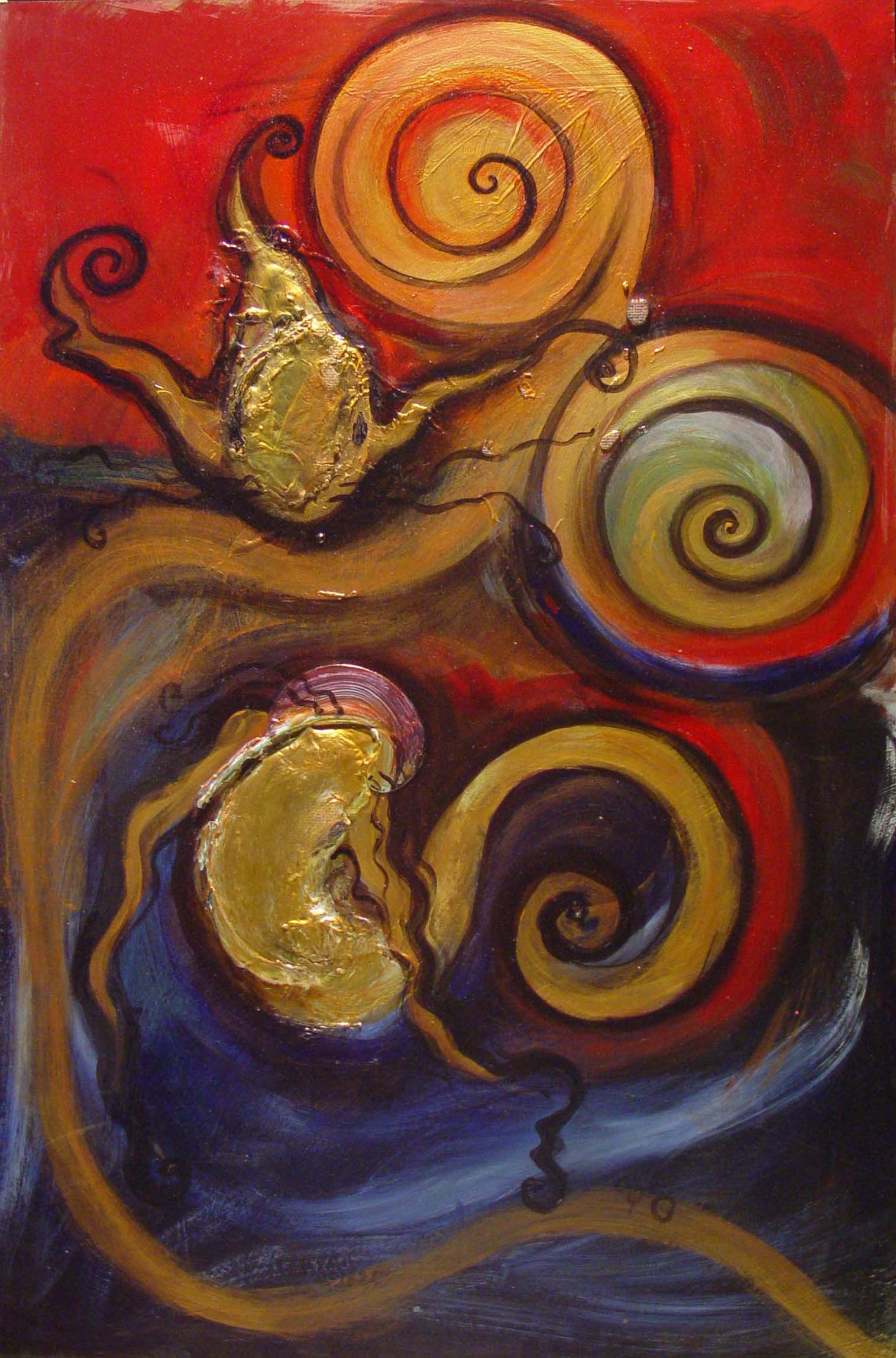 -feng-shui-art-painting-gold-fish-asian-chinese-oriental-grace-divine