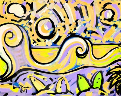 seascape,surfer art,surfing painting,surf board art,surf board paint,surfing,surf seascape,beach picture,beach painting,time ma