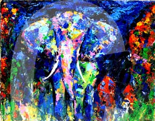 animal,paintings,oil,acrylic,animals,zoo,lion,panther,bird,dog,cat,elefant,africa,leroy, neiman style,feline,money,